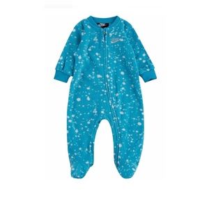 Baby boy fleece coveralls